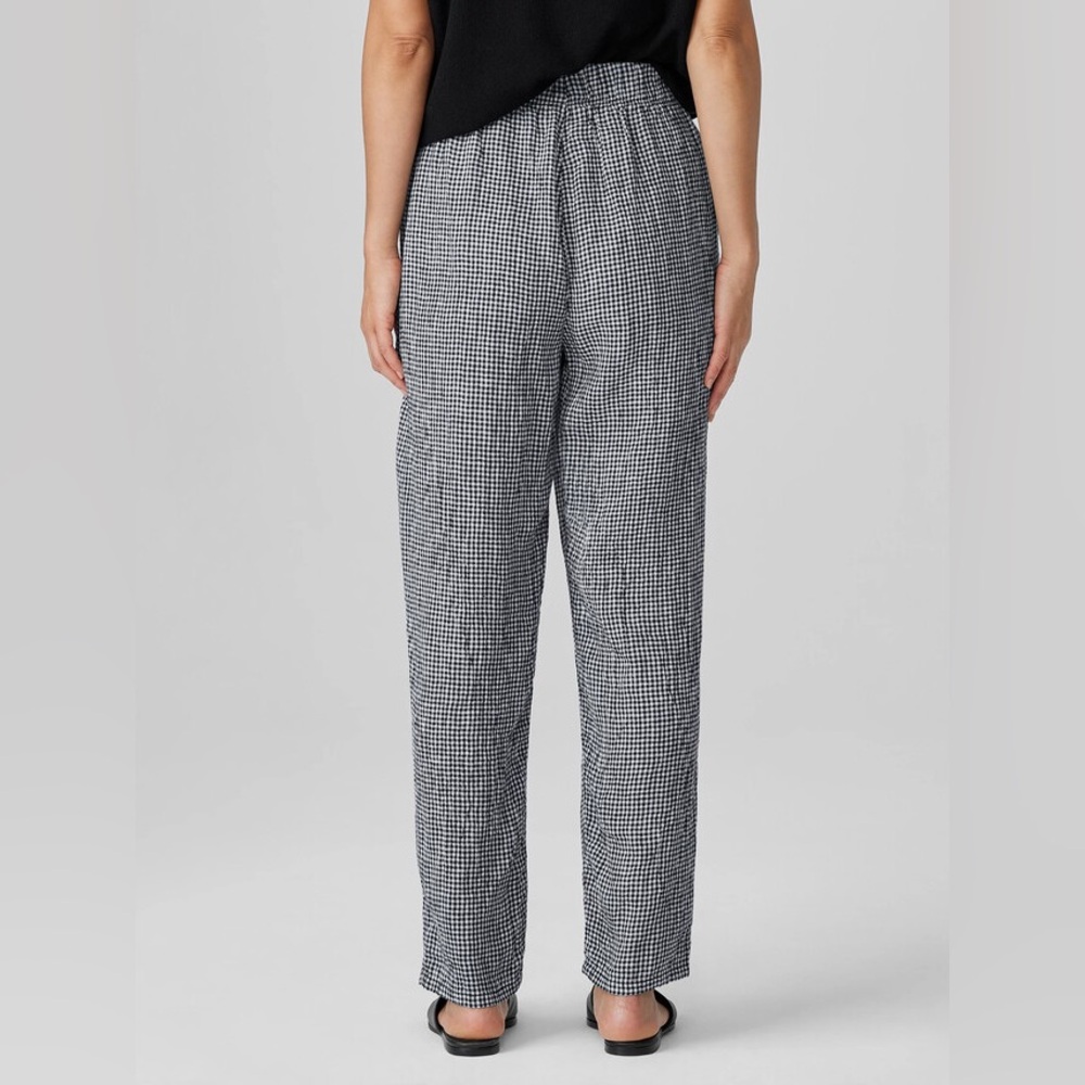 Eileen Fisher Puckered Organic Linen Pants - Picture 7 of 8
